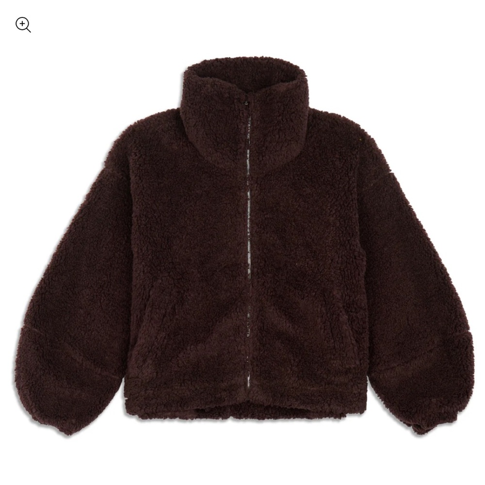 Lululemon brown Sherpa jacket - size 6